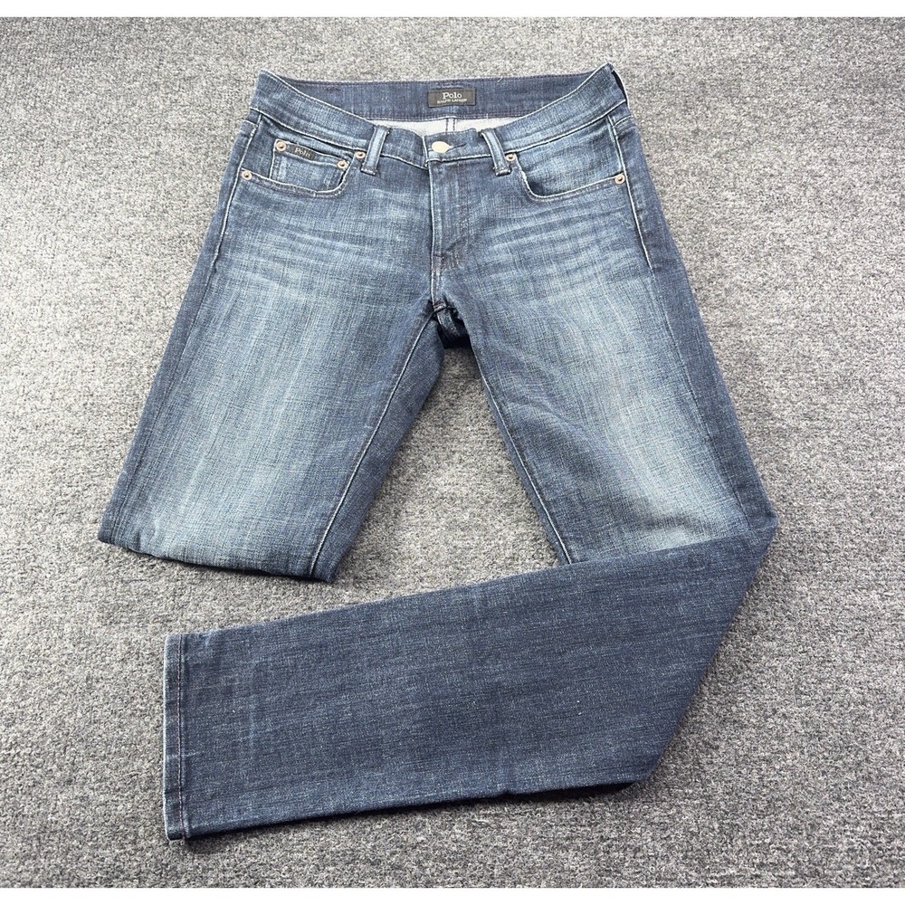 Polo Ralph Lauren Jeans Womens 27R Blue The Tompkins Skinny Dark Stretch EUC
